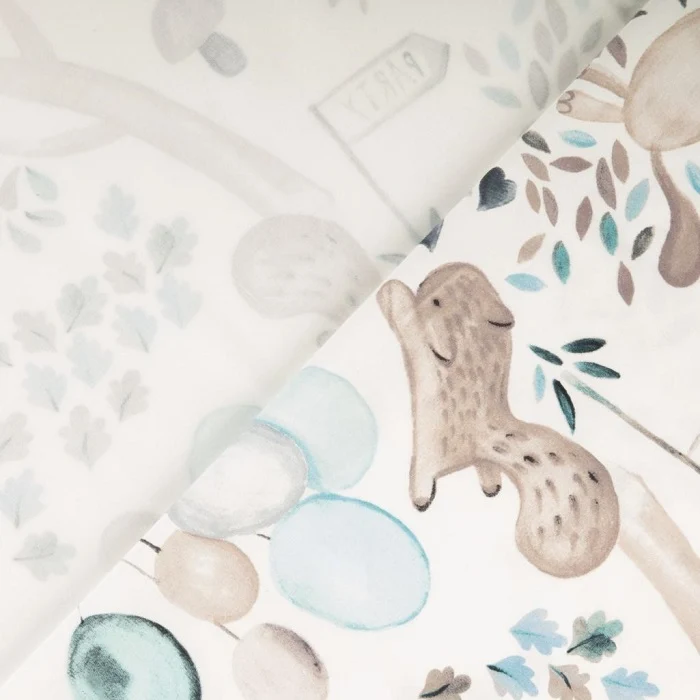 Baumwollstoff Party Animals - blue 280 cm