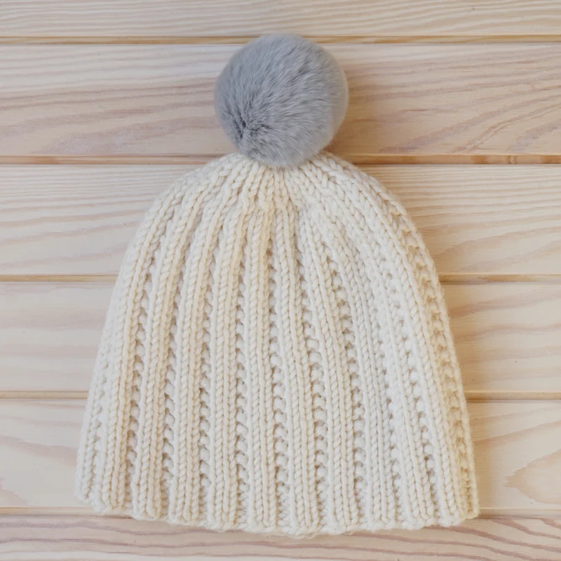 kaninchenfell pompon groß