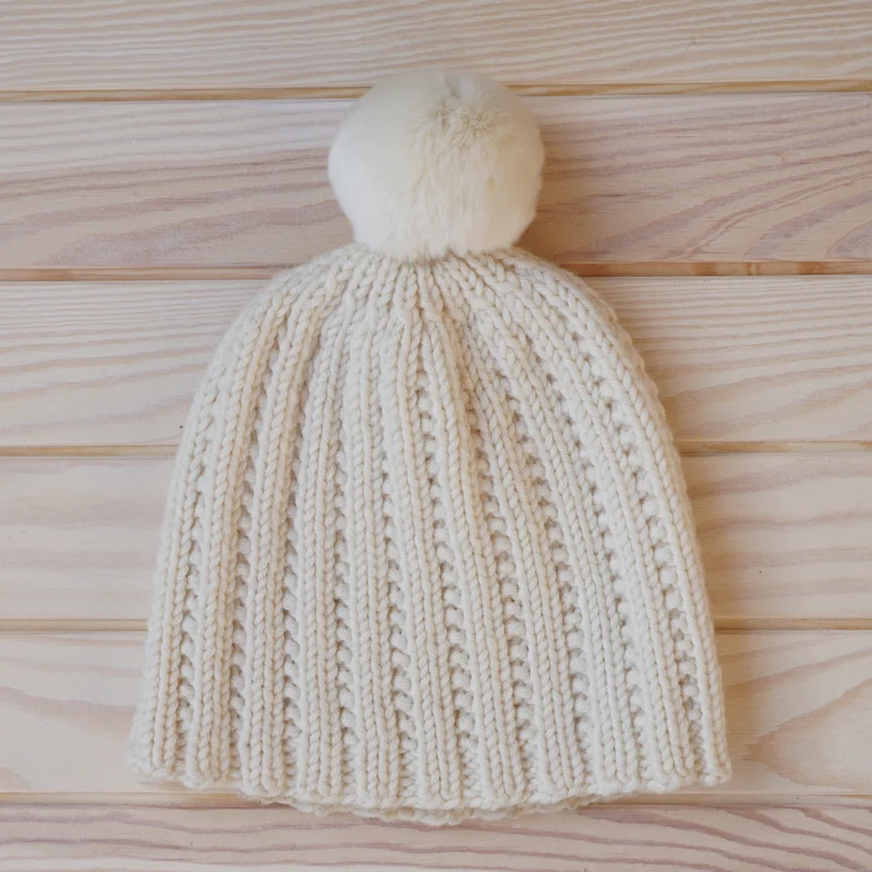 kaninchenfell pompon groß