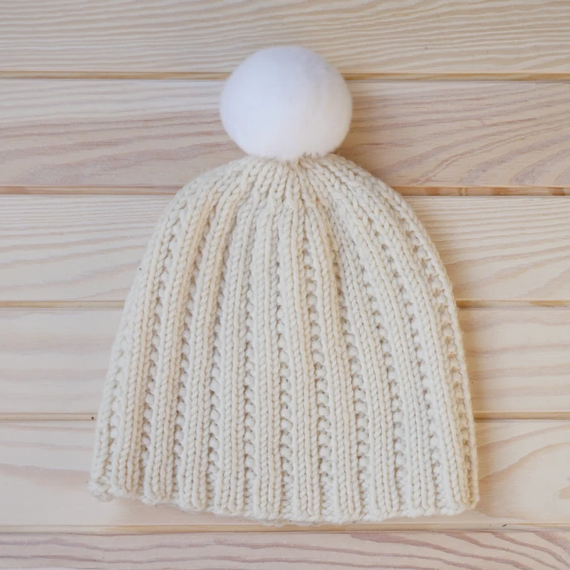 kaninchenfell pompon groß
