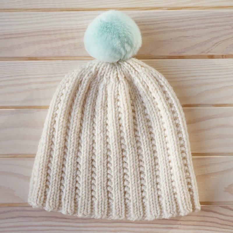 kaninchenfell pompon groß