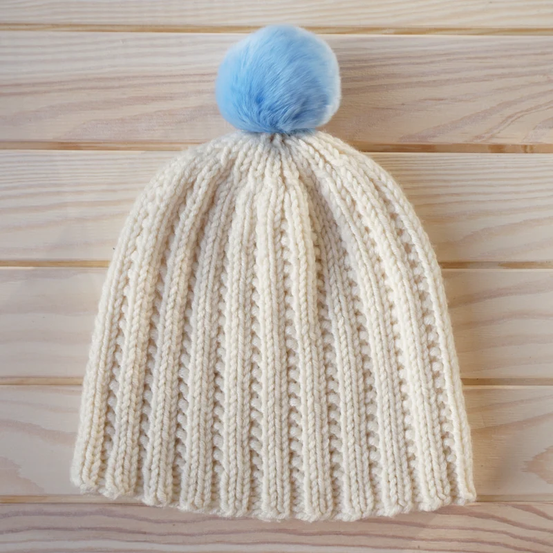 kaninchenfell pompon groß
