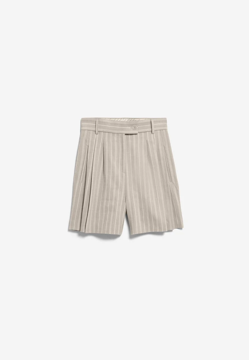 GESTREIFTE KAAYUA FALTENSHORTS | sand stone-undyed-pink mist