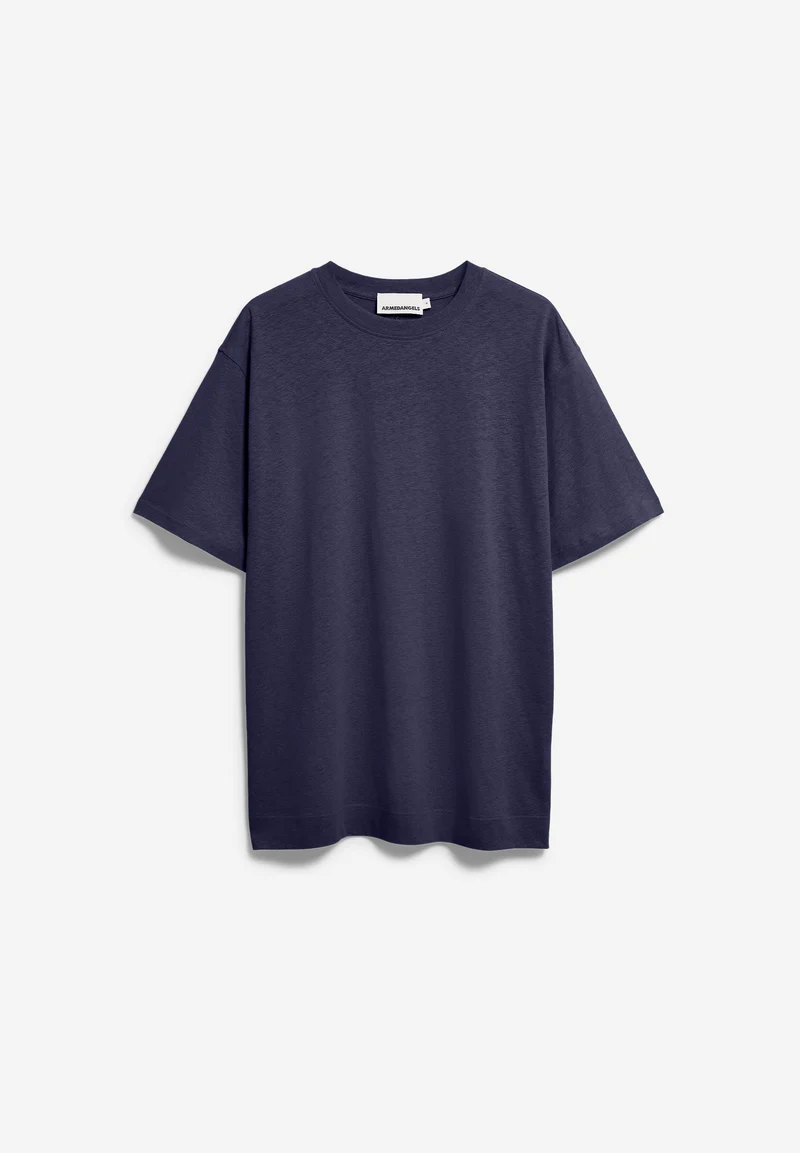 MAARKOS LEINEN-MIX T-SHIRT | tinted navy