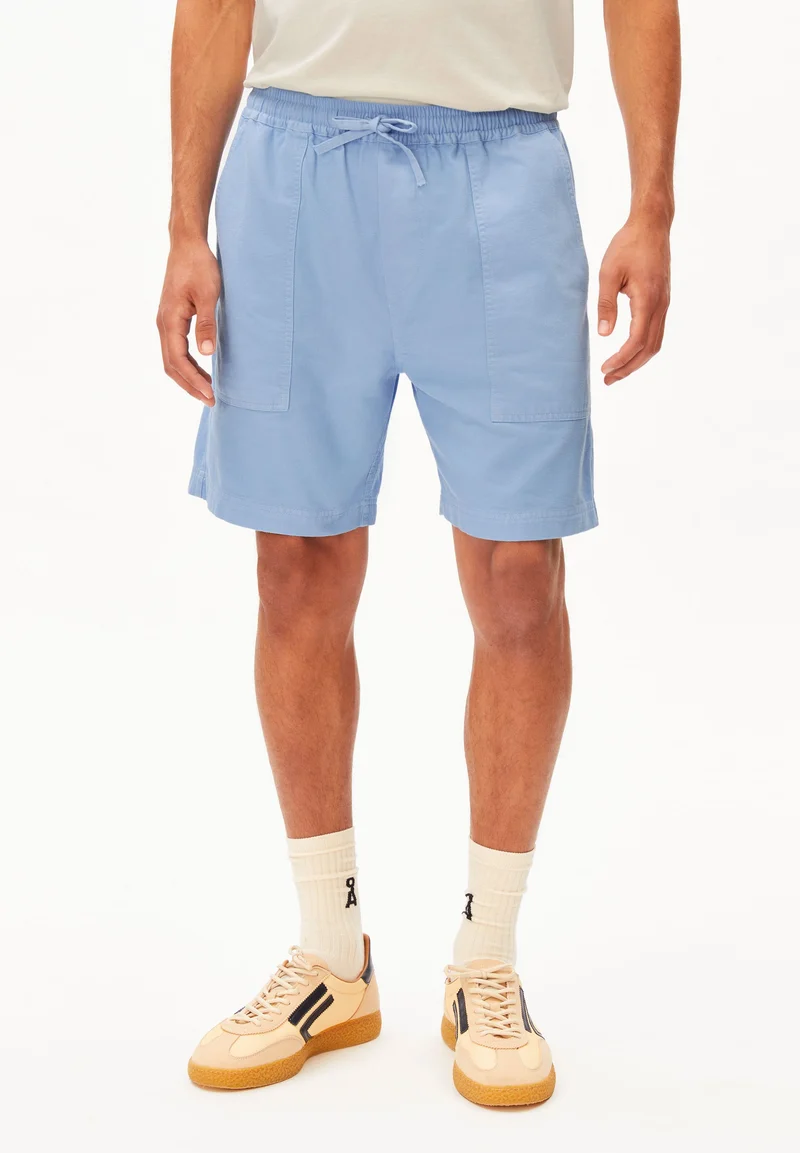 BAUMWOLL-LEINEN SHORTS | wedgwood