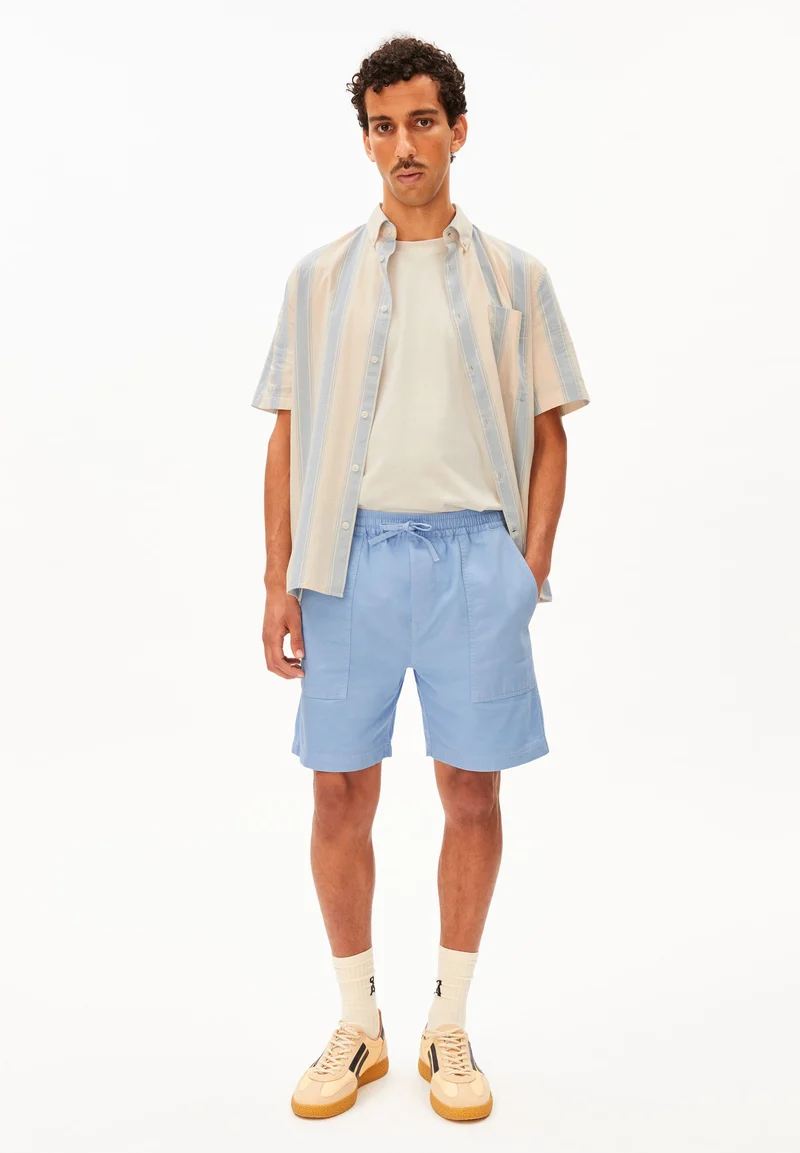 BAUMWOLL-LEINEN SHORTS | wedgwood