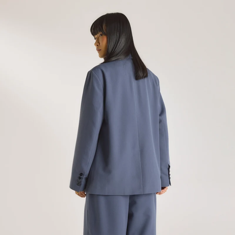 Übergroßer Blazer - Blau