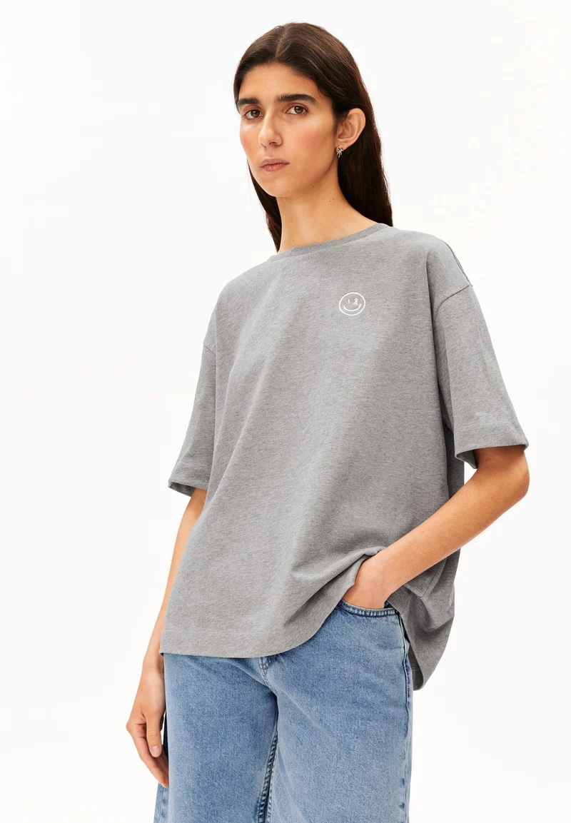 GIANNAA DIFFERENCE T-SHIRT | silver melange