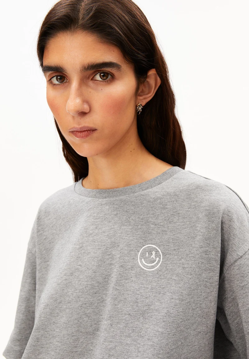 GIANNAA DIFFERENCE T-SHIRT | silver melange
