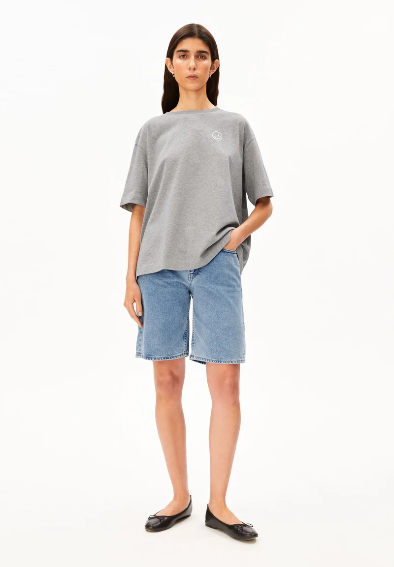 GIANNAA DIFFERENCE T-SHIRT | silver melange