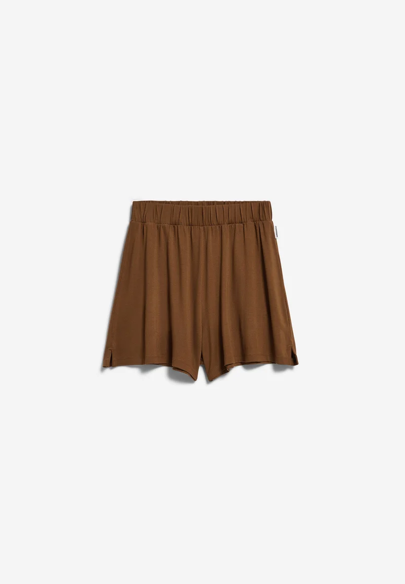 RELAXED JERSEY-SHORTS | dried palm