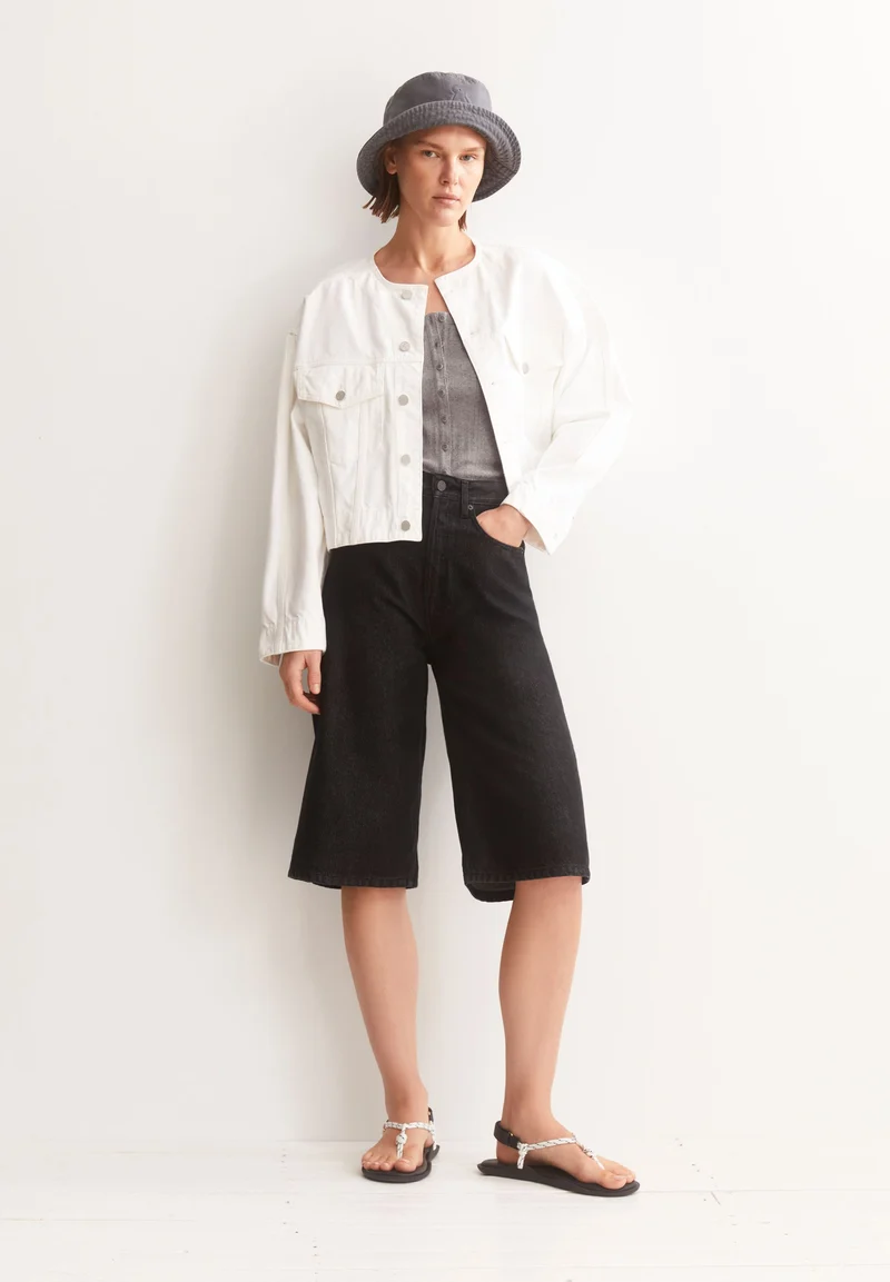 CITY HIGH WAIST JEANS-SHORTS | toluca