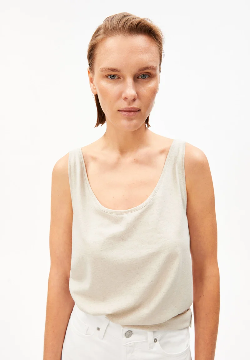LEINEN-MIX TOP | undyed