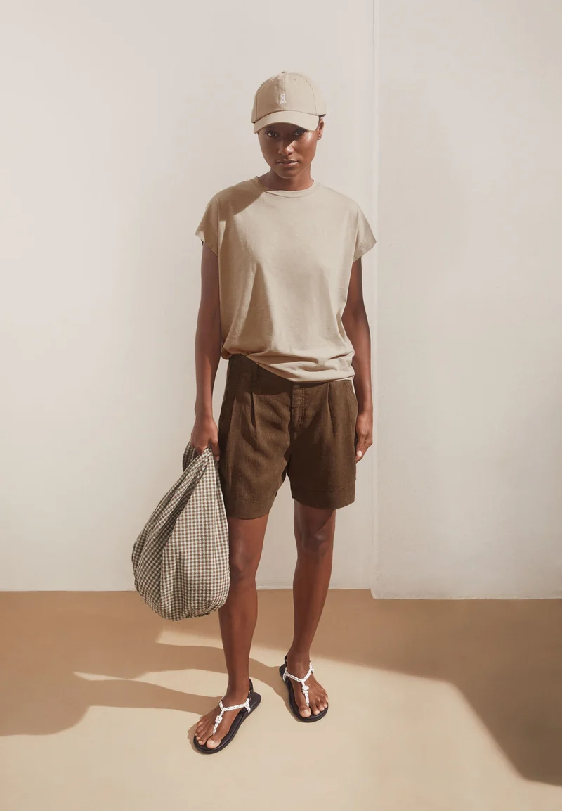 SLUB JERSEY T-SHIRT | sandstone