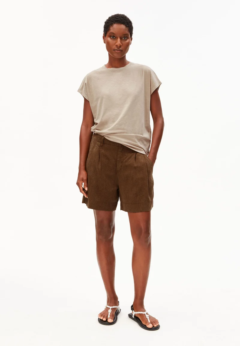 SLUB JERSEY T-SHIRT | sandstone