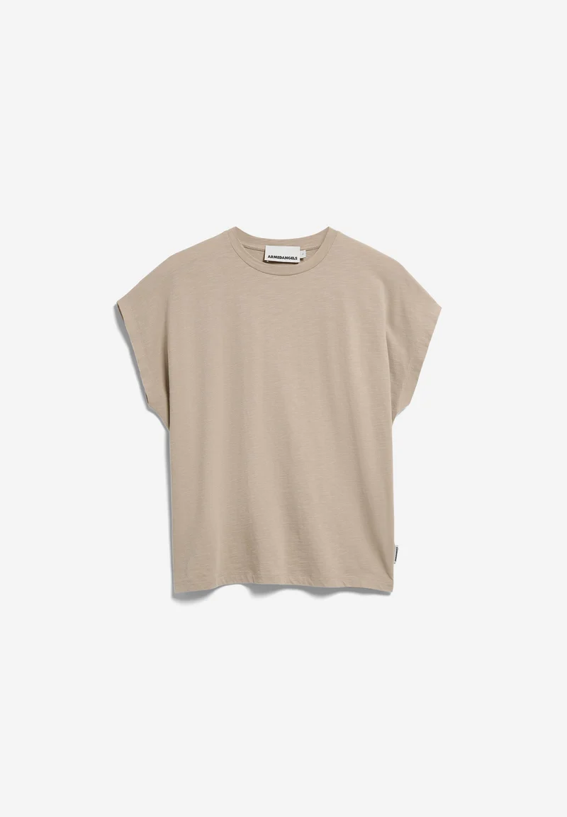 SLUB JERSEY T-SHIRT | sandstone