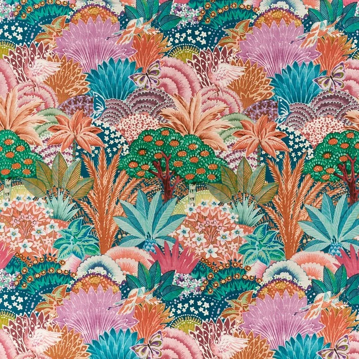 Baumwollstoff Kalkutta - jade grün