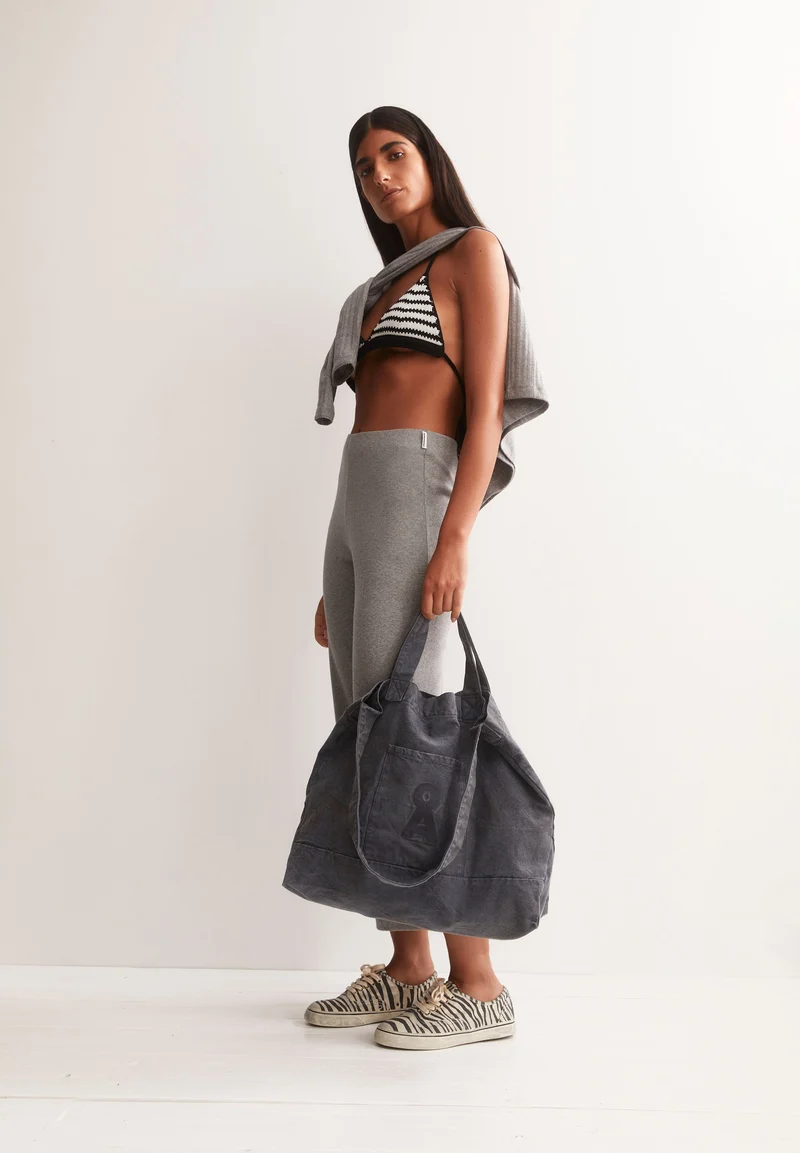 NIANAA RIPP-HOSE | silver melange