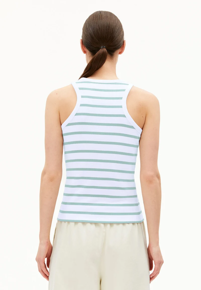 KANITAA GESTREIFTES TOP | white-foam