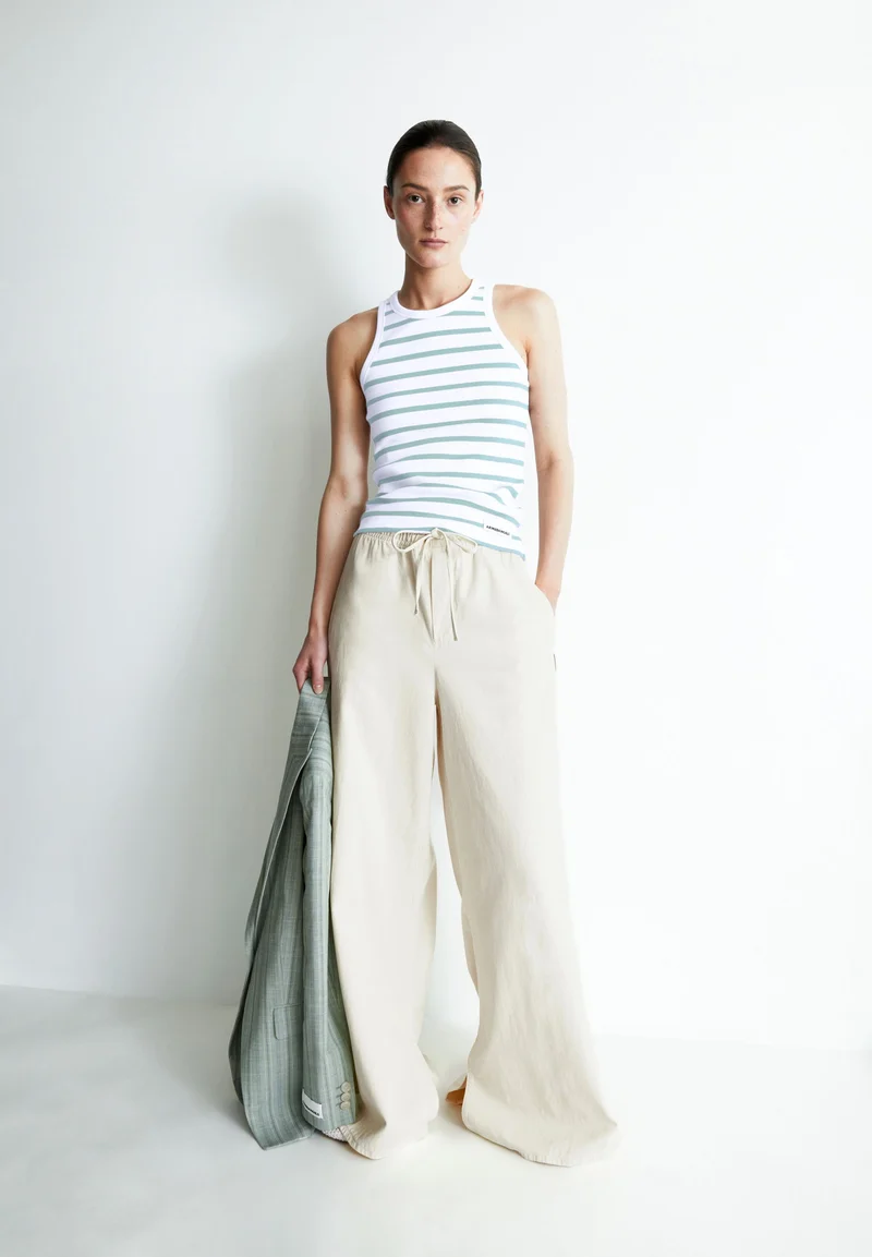 KANITAA GESTREIFTES TOP | white-foam