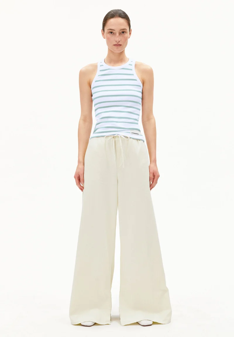 KANITAA GESTREIFTES TOP | white-foam