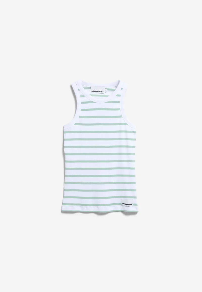 KANITAA GESTREIFTES TOP | white-foam