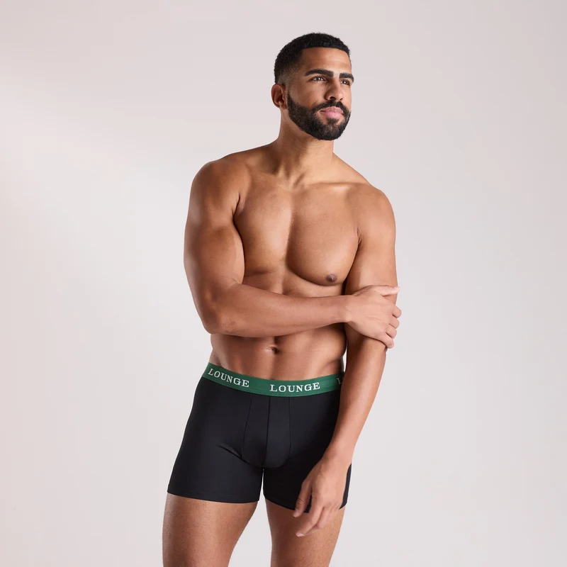 Everyday Herren-Boxer (3er Paket) - Schwarz Multi