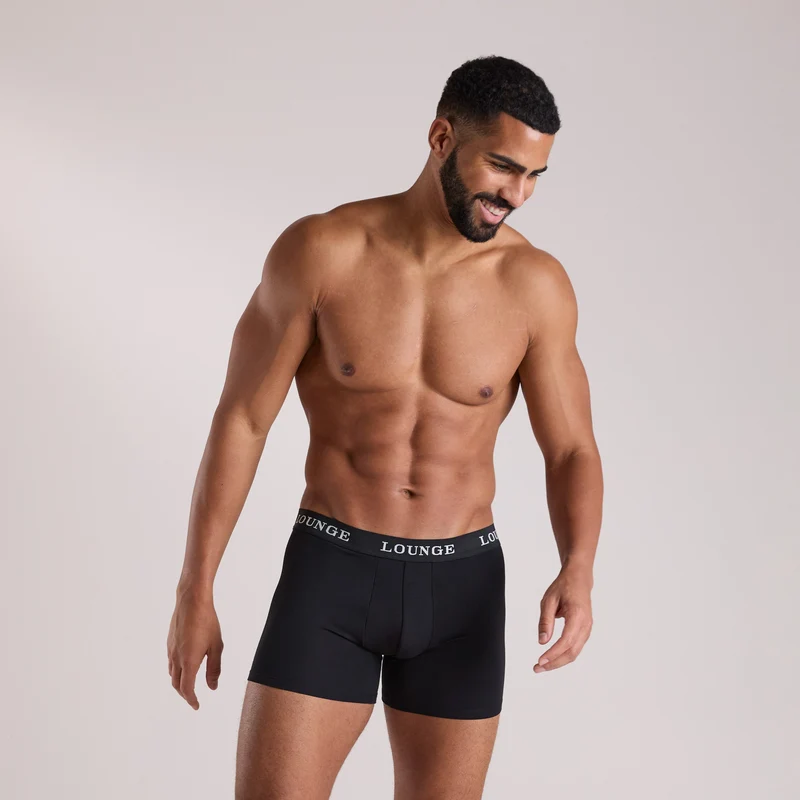 Everyday Herren-Boxer (3er Paket) - Ganz Schwarz