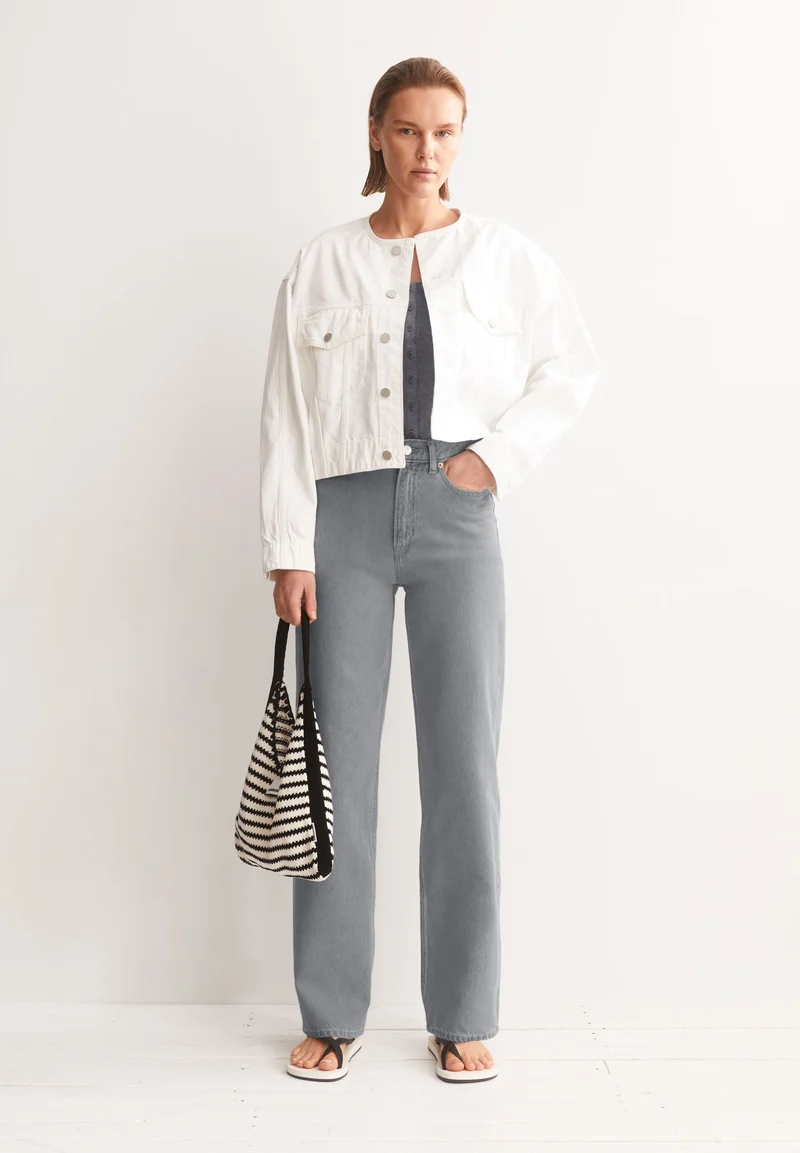 ENIJAA HIGH WAIST WIDE JEANS | loa