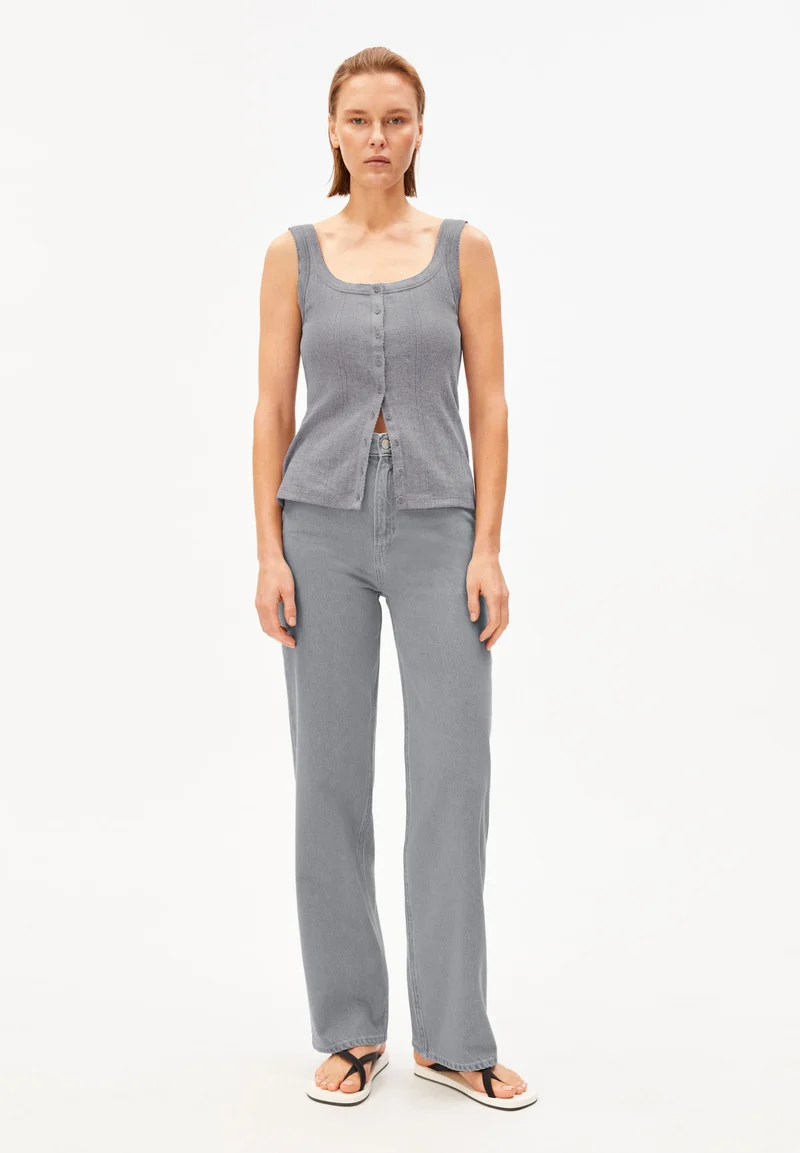 ENIJAA HIGH WAIST WIDE JEANS | loa