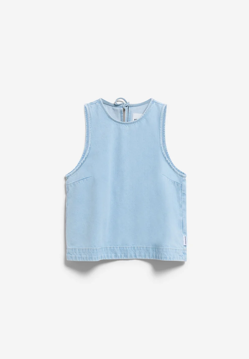 KURZÄRMLIGES JEANS-TOP | barrea