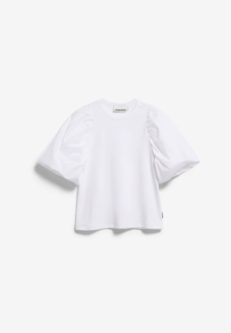 PUFFÄRMEL T-SHIRT | white