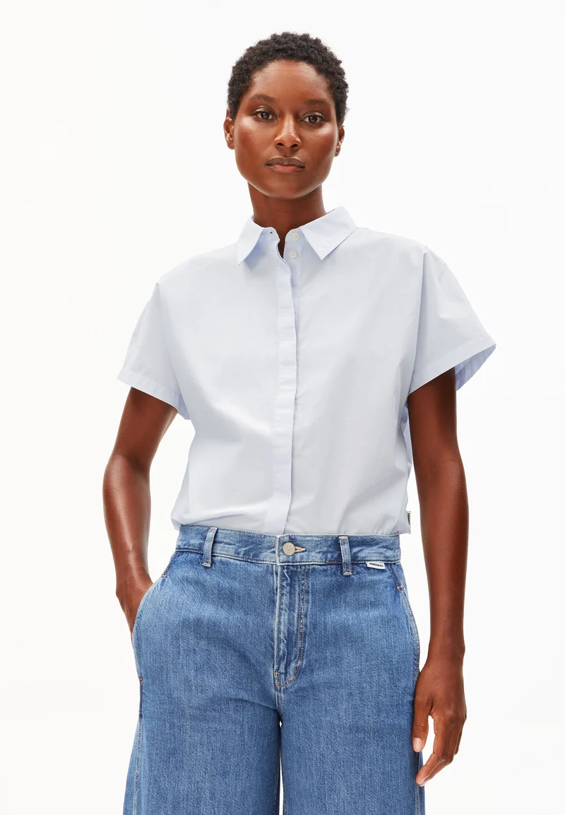 POPLIN LARISAANA BLUSE