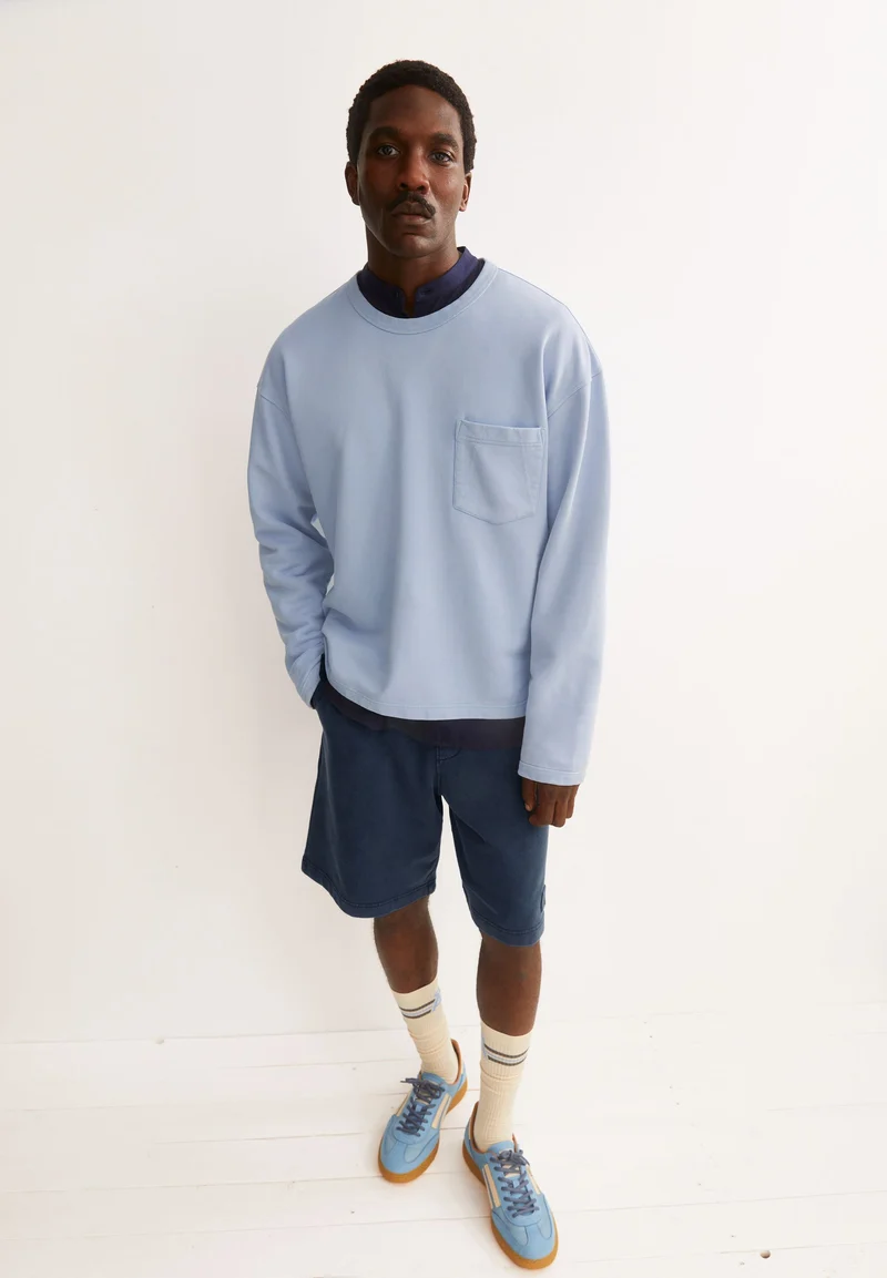 GMT DYE SWEATSHIRT | wedgwood washed