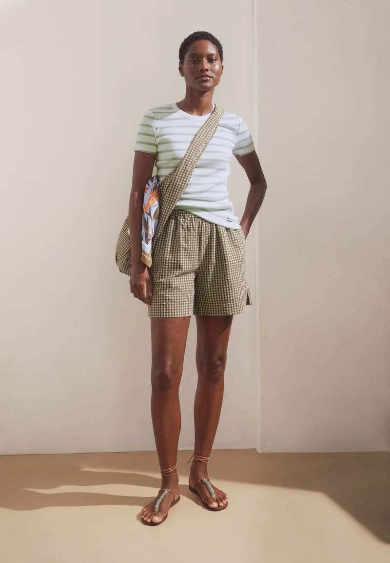 KARDAA GESTREIFTES RIPP-T-SHIRT | white-foam