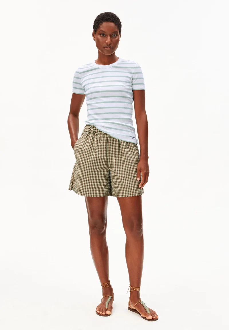 KARDAA GESTREIFTES RIPP-T-SHIRT | white-foam