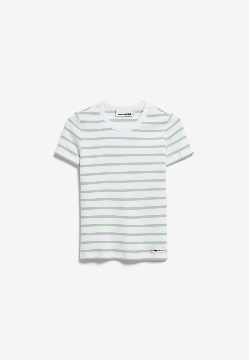 KARDAA GESTREIFTES RIPP-T-SHIRT | white-foam