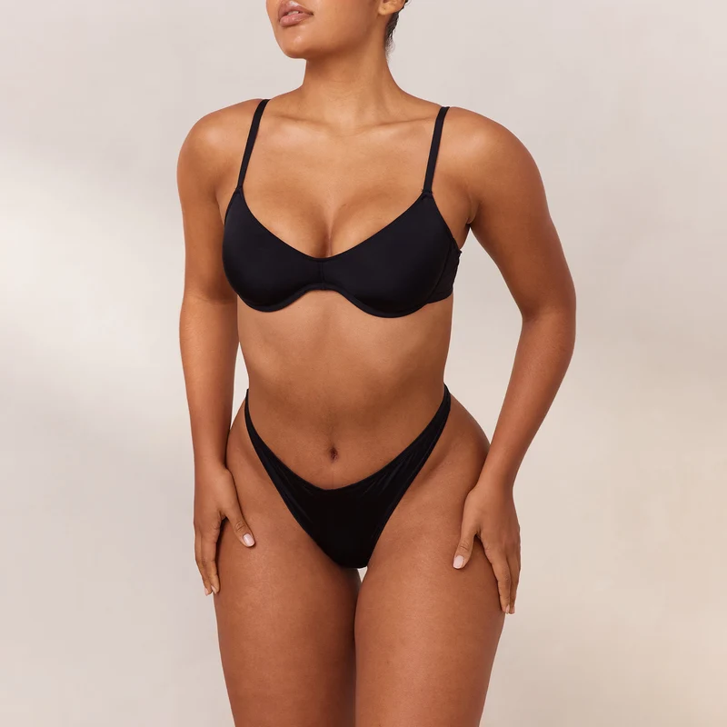 Barely There Plunge BH - Schwarz