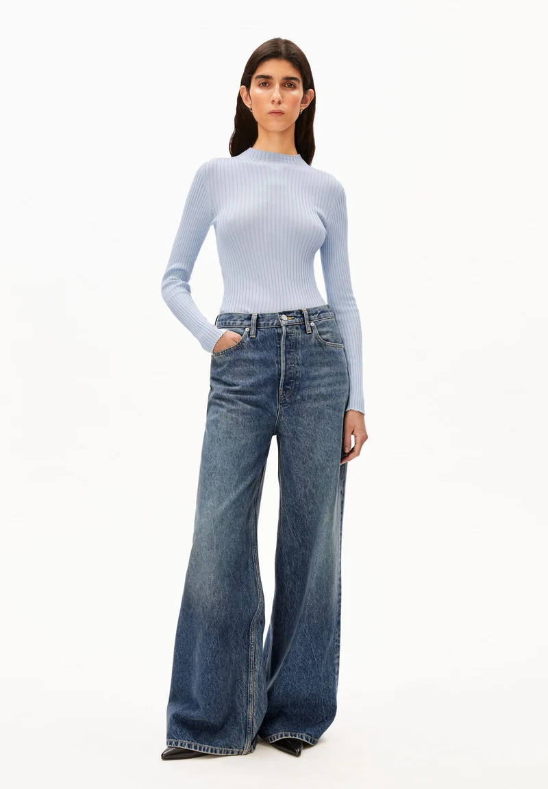 ALAANIA STRICKPULLOVER | mistblue