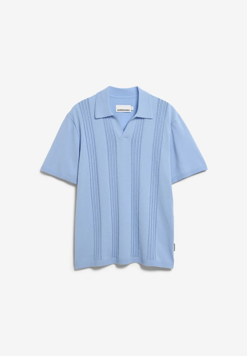 BAUMWOLL-STRICKPOLOSHIRT | wedgwood