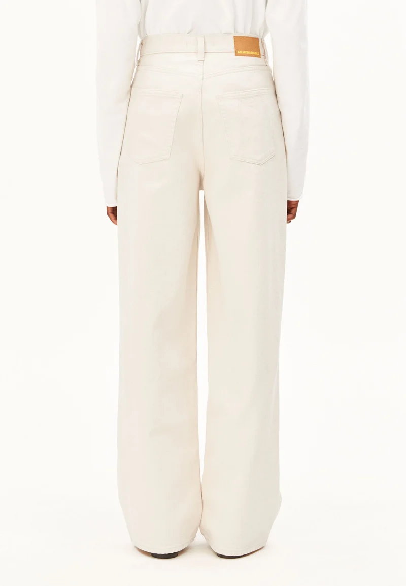 ENIJAA HIGH WAIST WIDE JEANS | undyed