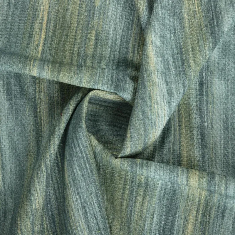 Bio Aquarelle Stripes - mixed green
