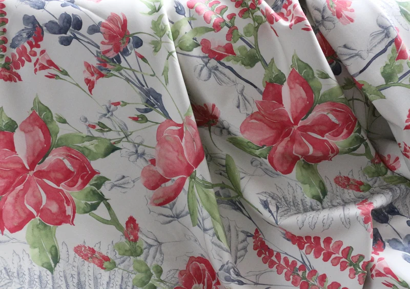 Satin Posy - powderblue 280 cm