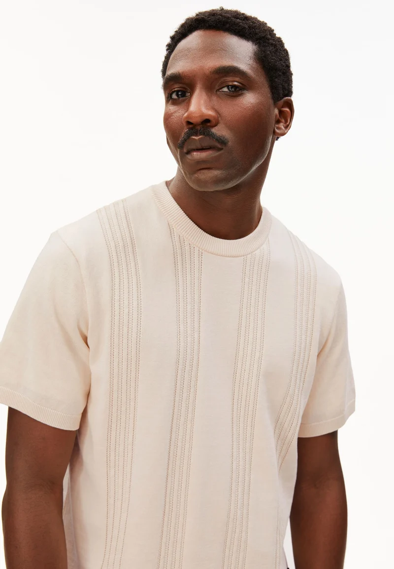 BAUMWOLL-STRICKSHIRT | pure