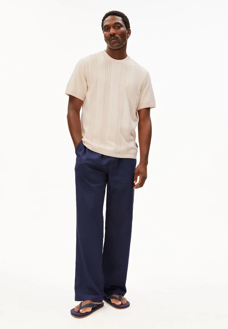 BAUMWOLL-STRICKSHIRT | pure