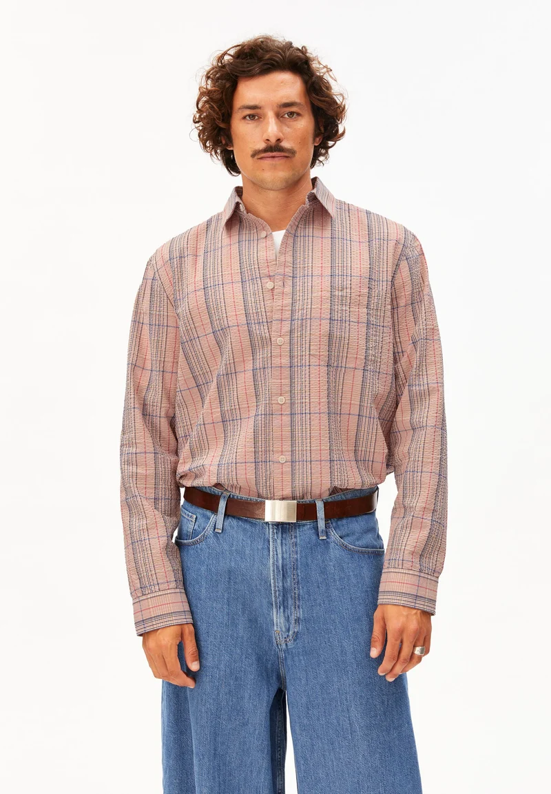 KARIERTES LANGARMHEMD | washed berry