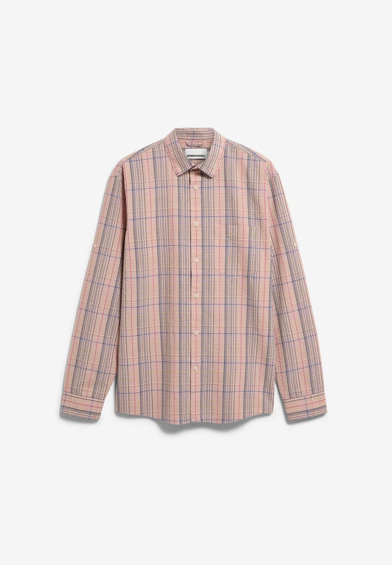 KARIERTES LANGARMHEMD | washed berry