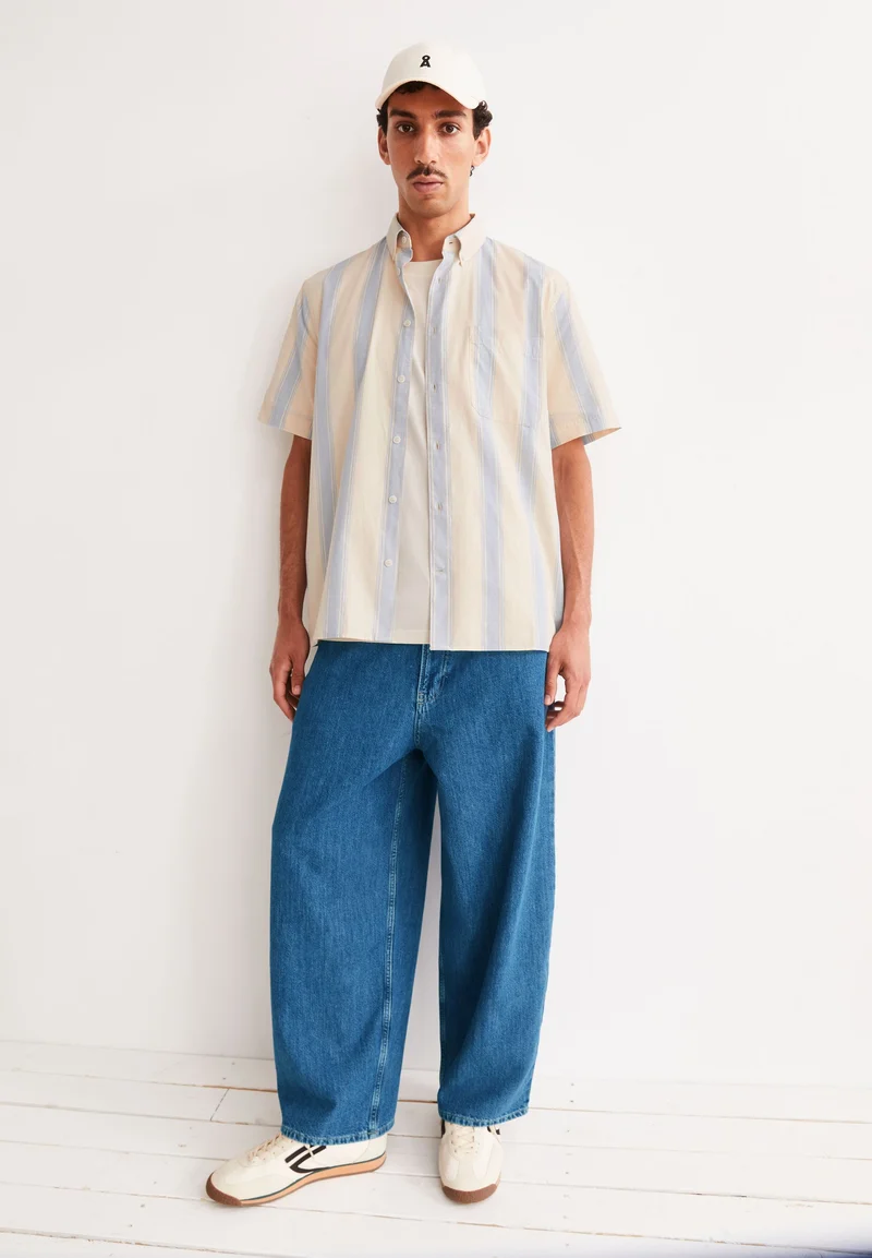 GESTREIFTES KURZARMHEMD | wedgwood