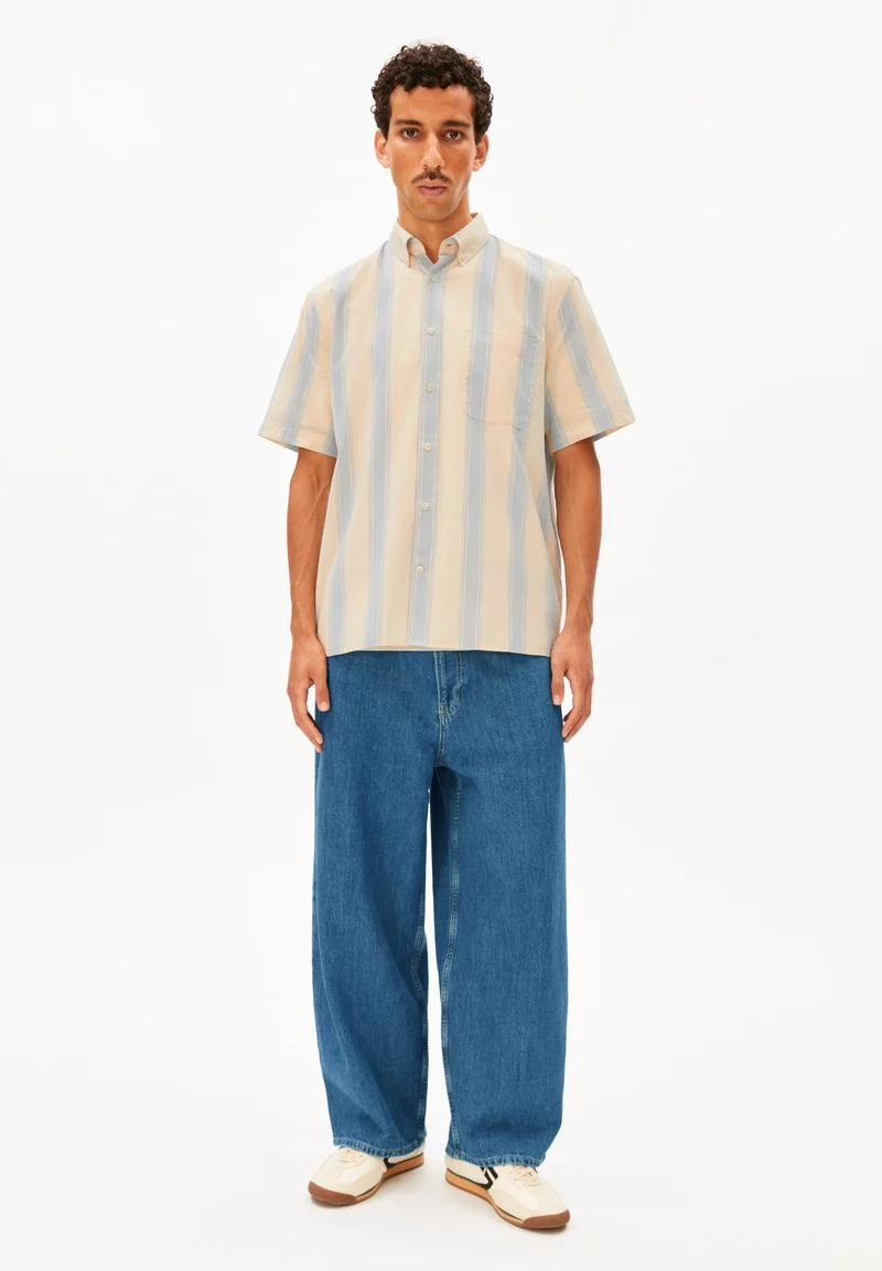 GESTREIFTES KURZARMHEMD | wedgwood