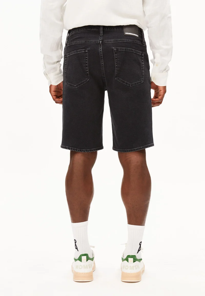 NAAILO JEANS-SHORTS | black washed authentic